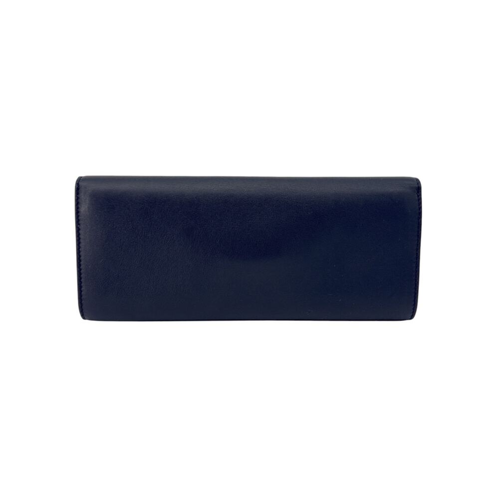 TORY BURCH Leather Heart Clutch in Tory Navy - Picture 3 of 12